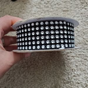 Rhinestone Mesh Ribbon
